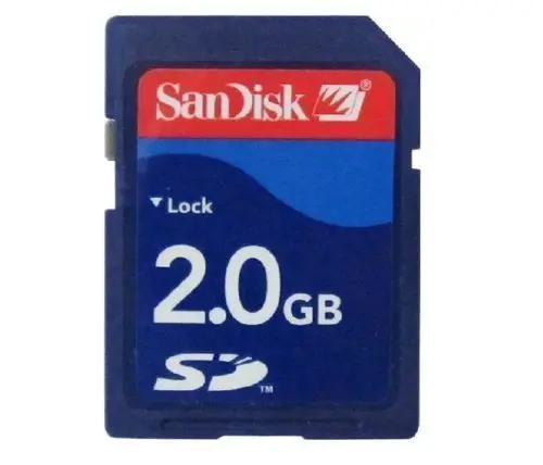 

SanDisk 2GB SD Memory Card Secure Digital SDSDB-2048 Blue Standard 100% Genuine Used