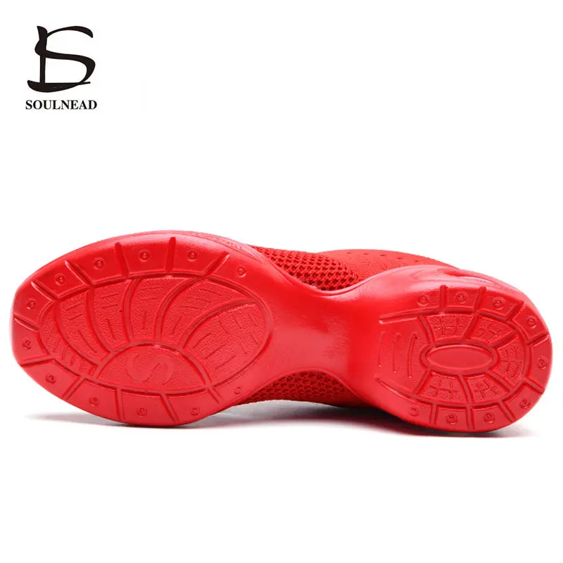 Dance Sneakers For Women Jazz Shoes Ladies Black White Mesh Breath Fitness Modern Dancing Shoe Casual Girls Hip Hop Sports Shoes