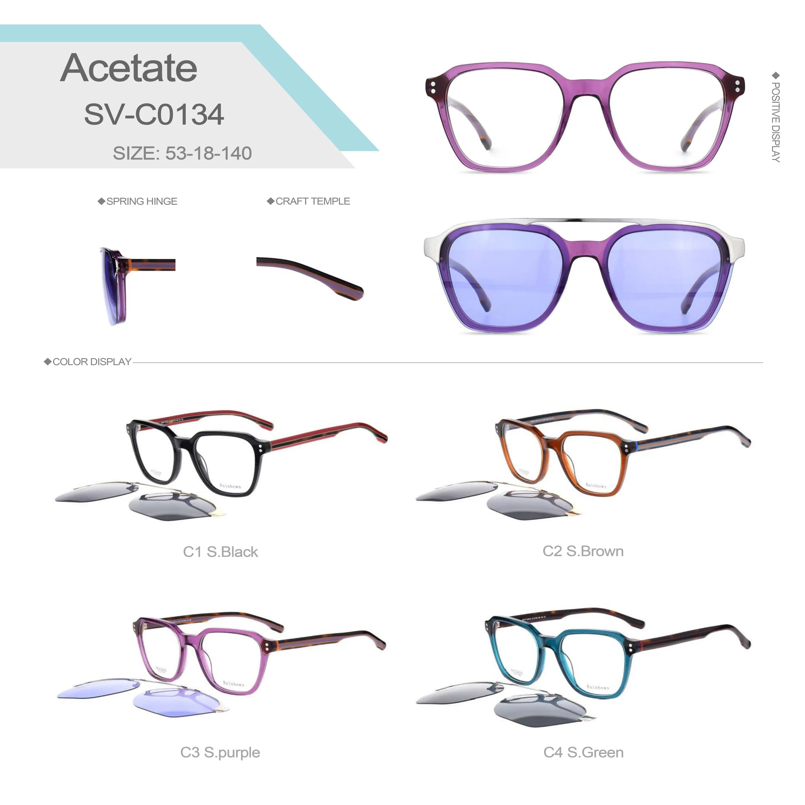 

Мужские очки с магнитной застежкой, большие квадратные очки высокого качества, оптическая оправа, поляризованные линзы C0133