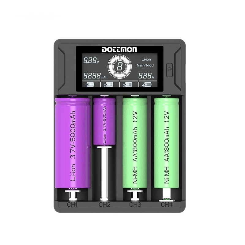 Инструмент запчасти аксессуары 4 слота для смарт ЖК дисплей литий ионный никель
