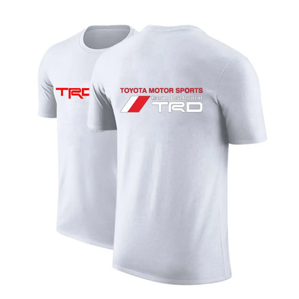 

2021 Man Car Logo Customize Tshirt Toyota Motorsport TRD Tees Solid Color Short Sleeves Unisex Cotton Hip Hop Fashion Print Tops