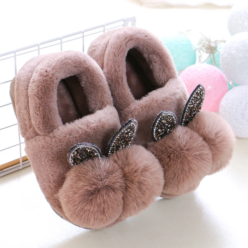 Детская обувь для девочек Тапочки из материала на основе хлопка мальчиков