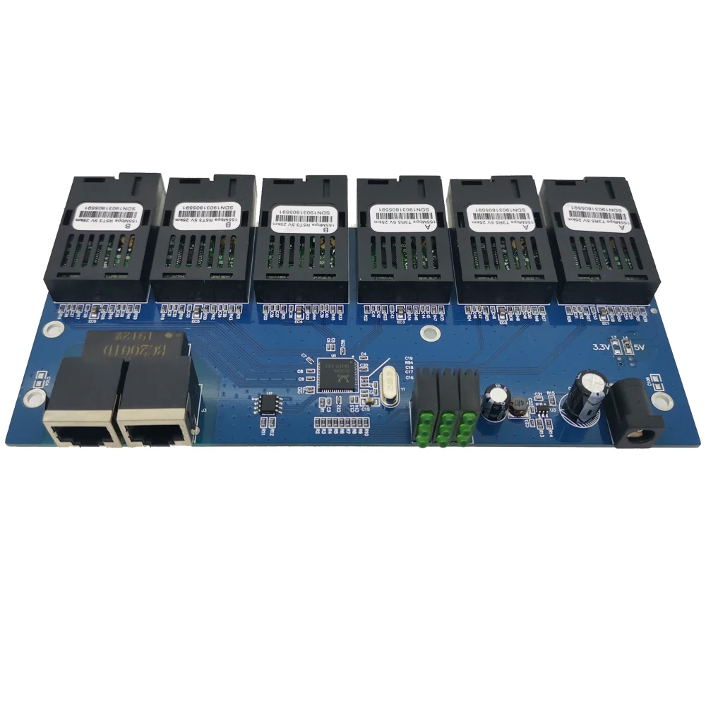 Конвертер 6F2E 10/100 м для быстрого Ethernet 25 км волоконно оптический медиаконвертер