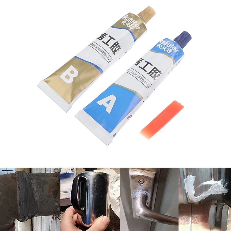 

A+B Metal Repairing Super Adhesive Epoxy Glue Iron Steel leakage Plugging Welding Glue