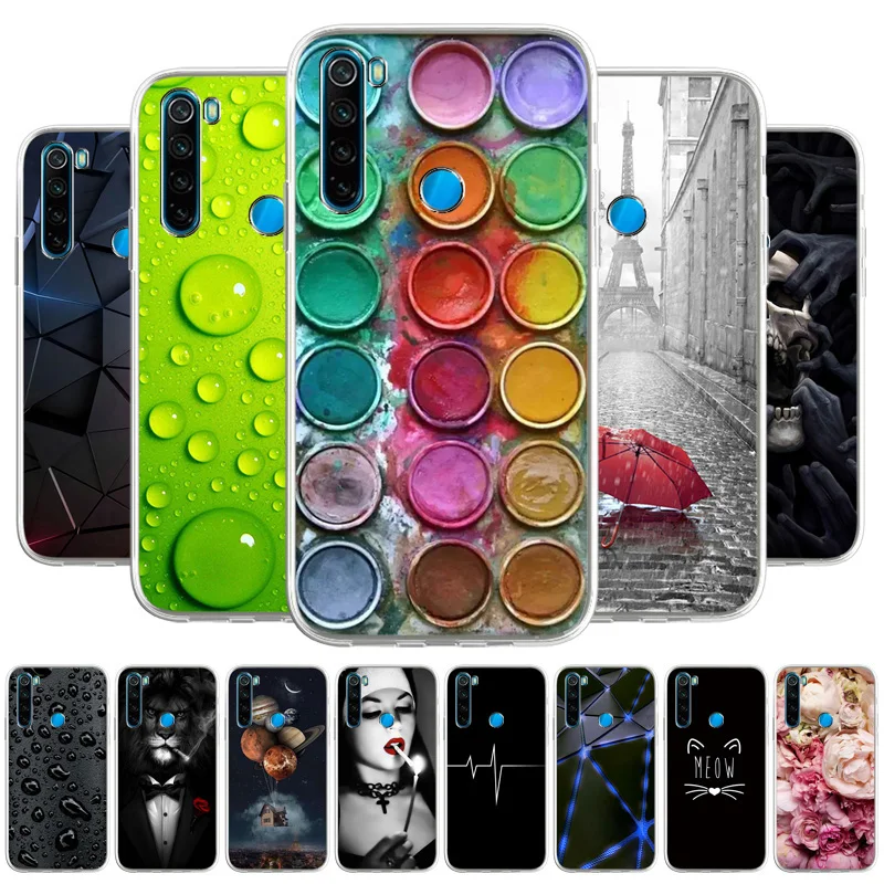 

Case For Xiaomi Redmi Note 8 Cases Silicon Coque On Xiaomi Redmi Note8 M1908C3JH M1908C3JG 6.3 inch Soft TPU Painted Phone Cover