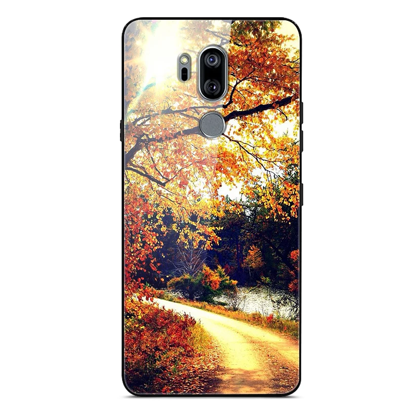 

For LG G7 ThinQ Case Luxury Tempered Glass Phone Cover For LG G 7 Thinq Case G7ThinQ G710EM LGG7 Thinq Back Protector Shell