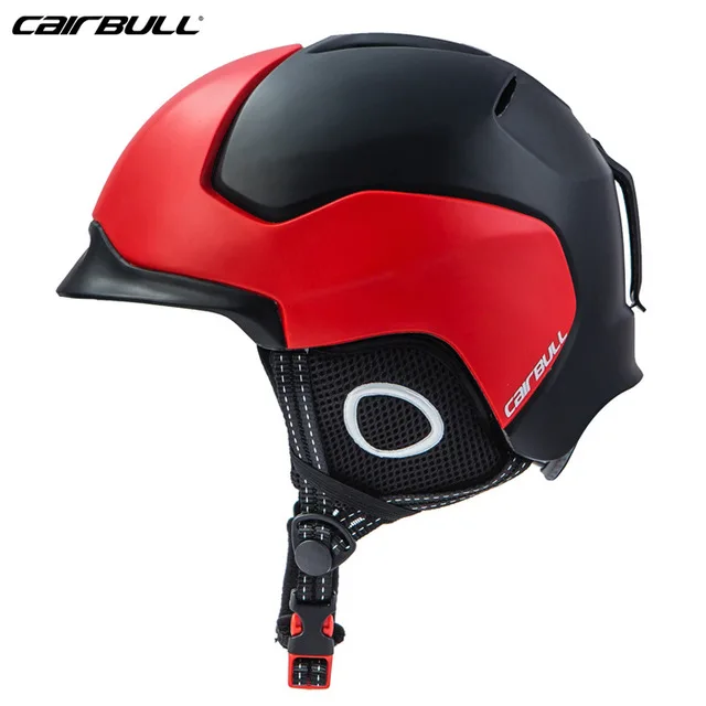Black Red CAIRBULL лыжный шлем Зимний теплый цельно-Формованный для мужчин и женщин лыжный шлем Спортивная безопасность Скейтборд Сноуборд шлемы - Цвет: Black Red