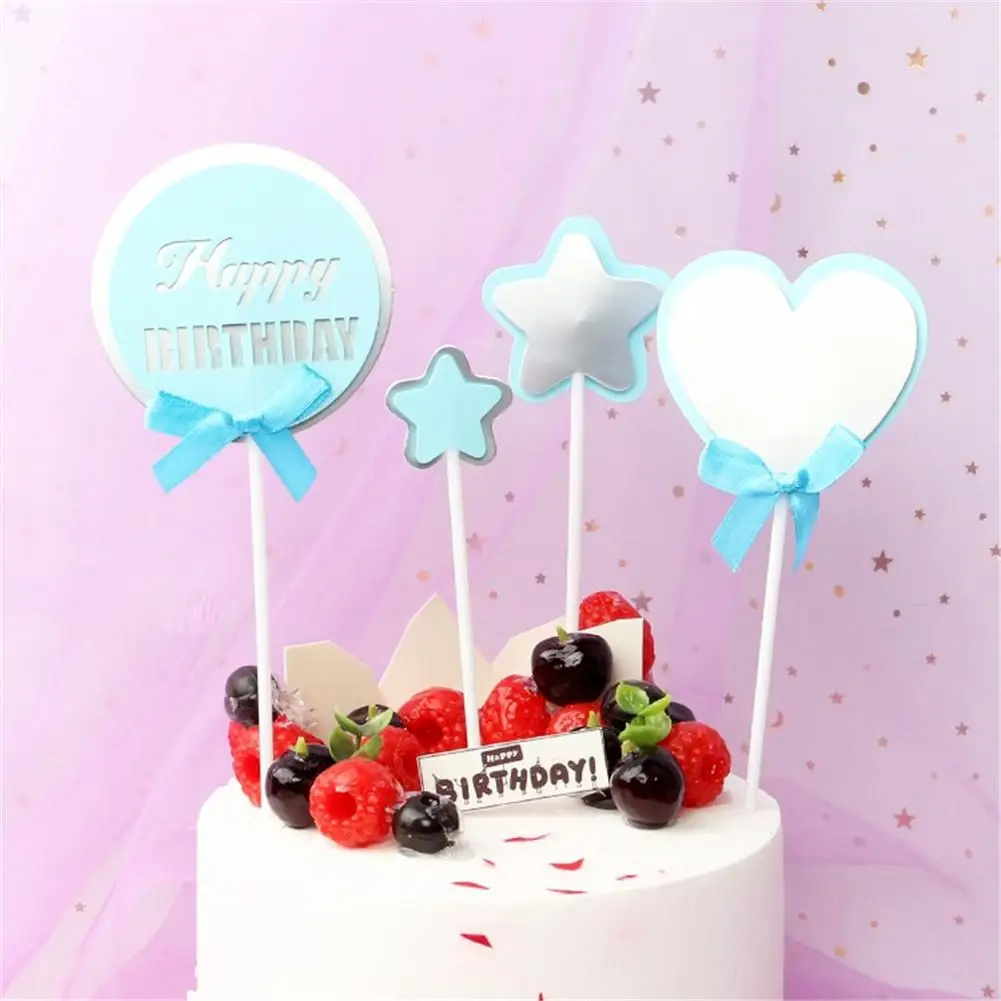 Звезда Топпер для торта Love облако флажки на день рождения Дети сувениры