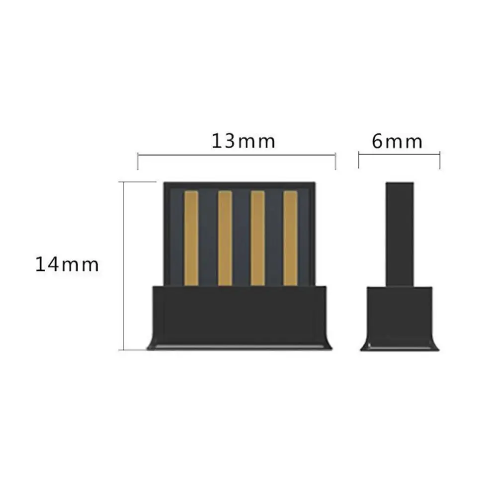 

1 Pc Wireless Bluetooth 5.0 Adapter Usb Mini Dongle Adapter Adapter with Laptop Bluetooth Drive CD W1C2