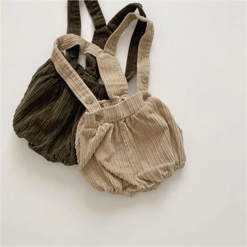 Детский вельветовый комбинезон без рукавов в Корейском стиле | Детская одежда и