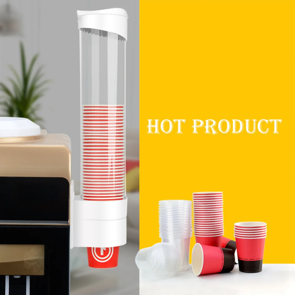 

Type Water Cup Dispenser Disposable Paper Cup Dispenser Beverage Cup Dispenser(Natural White)