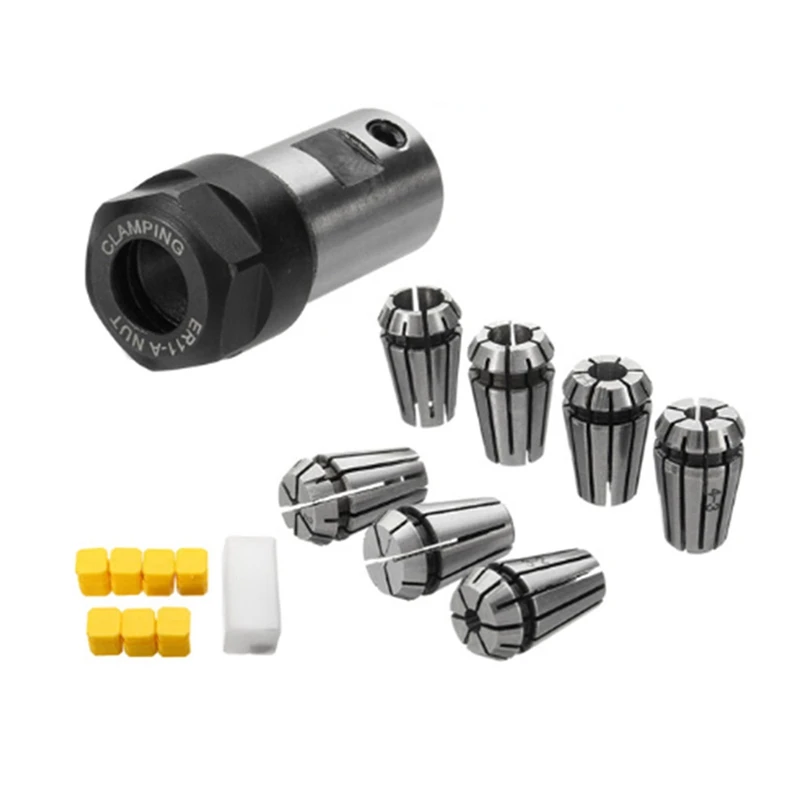 

7Pcs ER11 1-7mm Spring Collets with ER11A 5mm Motor Shaft Holder Extension Rod