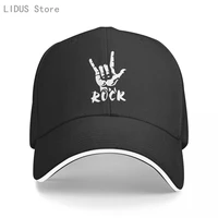 retro rock letters print baseball cap men women rock finger snapback hat autumn hip hop hats winter hat cap