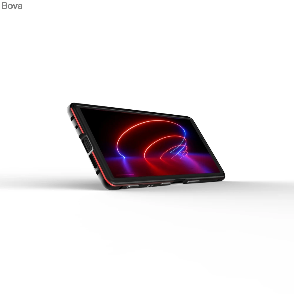 Чехол для sony Xperia 1/XZ4 Роскошный ультра тонкий алюминиевый бампер для sony Xperia XZ4+ 2 пленки(1 передняя+ 1 задняя
