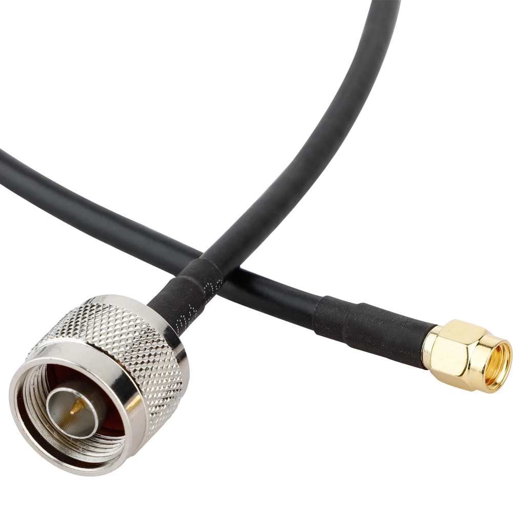 N штекер в RPSMA прямой вставной разъем для LMR200 LMR195 коаксиальный кабель Перемычка 5 м