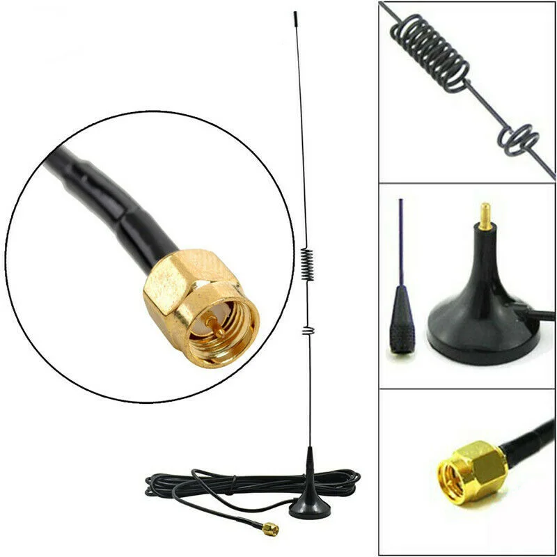 Автомобильная антенна Nagoya UT-106 VHF UHF двухдиапазонная SMA-Male/SMA-Female Magnetic HF для