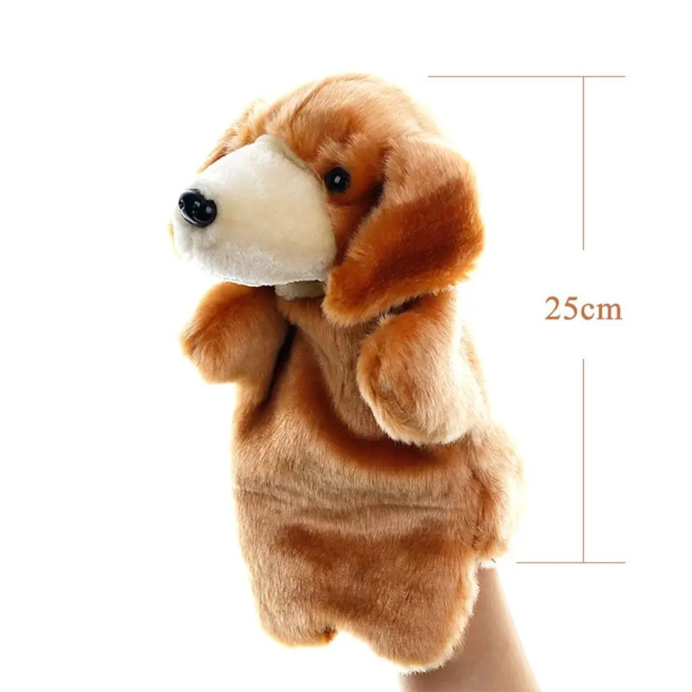 

Cute Dog Puppy Animal Plush Hand Puppet Doll Pretend Play Parent Child Toy Gift