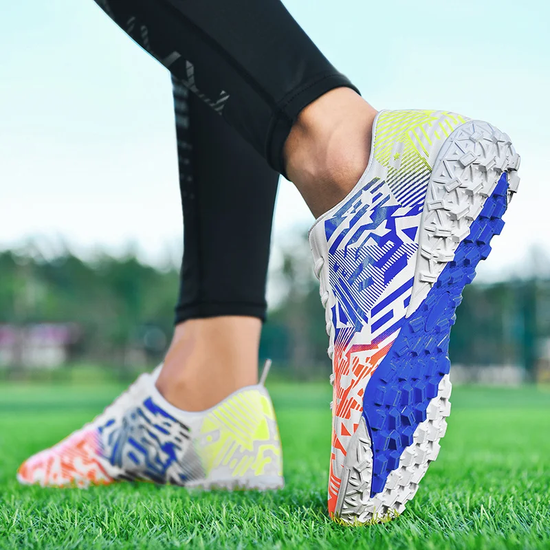 Футбольная обувь для мужчин женщин и мягкая спортивная с длинными шипами Мужская