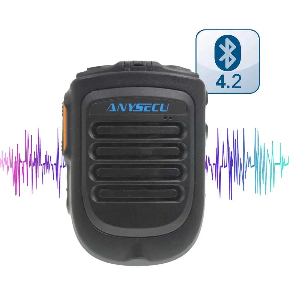 

Wireless PTT Bluetooth handsfree Speaker B01 Microphone for POC Android Network Radio Walkie Talkie Phone work with Zello PTT