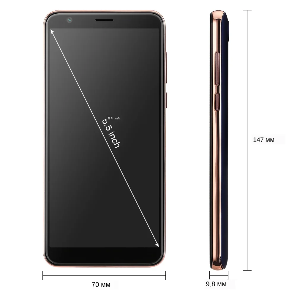OUKITEL C11 Pro 4G смартфон 5,5 дюймов 18:9 Android 8,1 четырехъядерный 3 ГБ ОЗУ 16 Гб ПЗУ мобильные телефоны 3400 мАч мобильный телефон