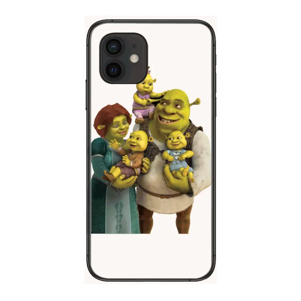 

Cartoon Green Of Shrek Style Phone Case cover For iphone 12 pro max 11 8 7 6 s XR PLUS X XS SE 2020 mini black cell shell