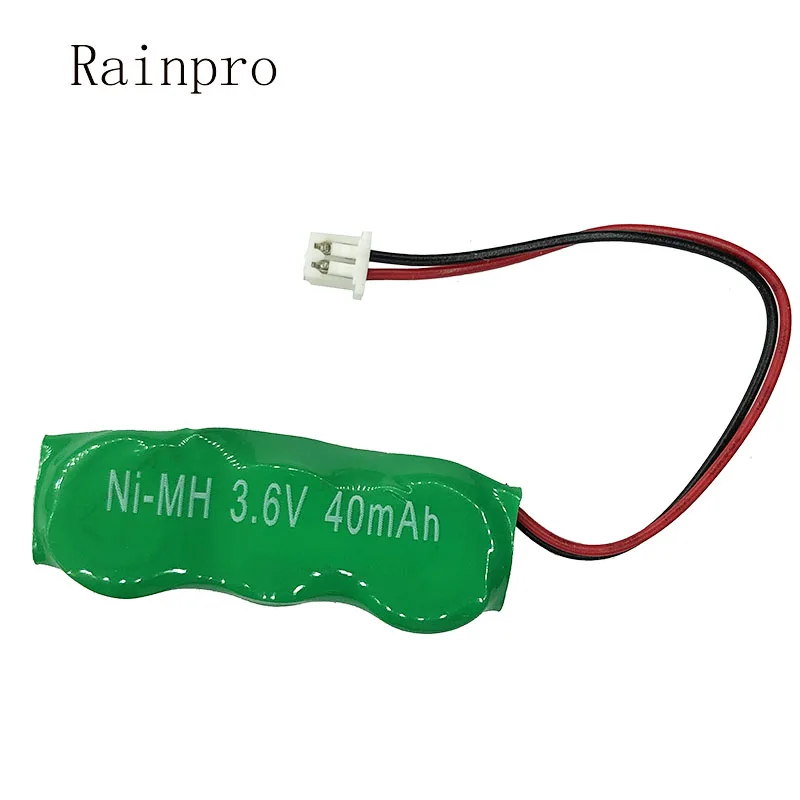 Перезаряжаемая батарея Rainpro 2 шт./лот Ni-MH 3 6 В 40 мАч с ведущими ячейками B RTC CMOS #03 |