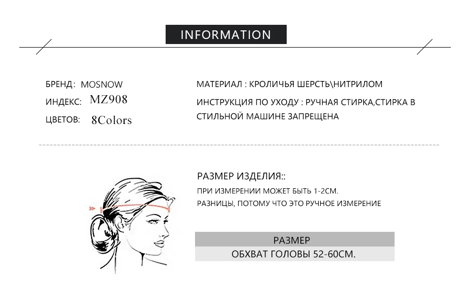 Female Beanies Rabbit Hair Winter Hats For Women Casual Autumn Knitted Beanie Girls New Fashion High Quality Soft Wool Hat