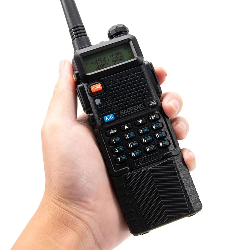 baofeng uv 5r walkie talkie real 5w uvhf two way radio communicador uv5r portable ham dual band fm transceiver amateur 10 50 km free global shipping