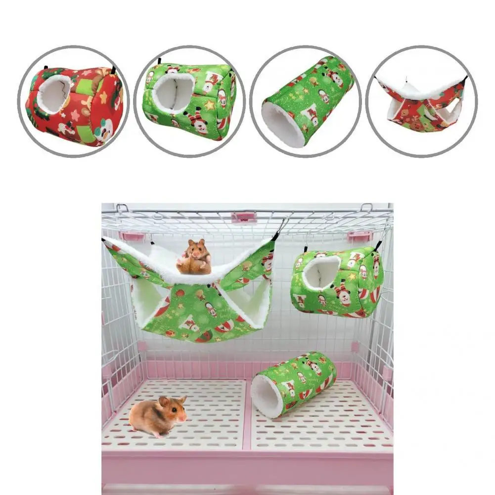 

Гамак для хомяка, легко подвешивается, уютно сохраняет тепло, подвесная кровать с маленькими животными-тунель