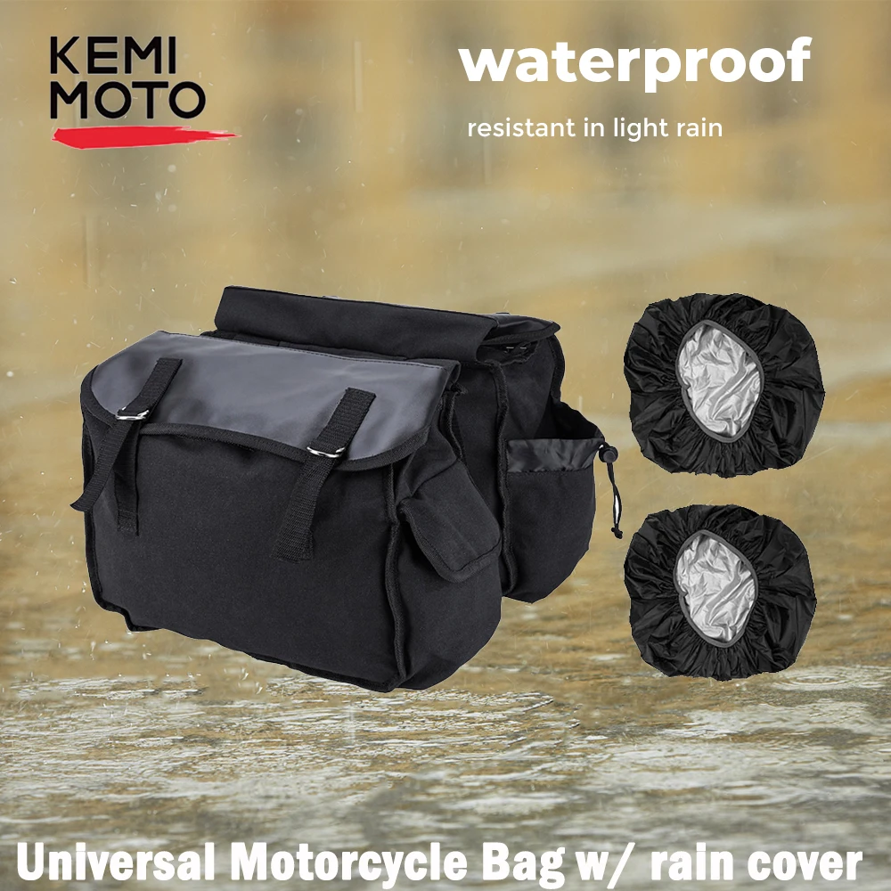 Черная мотоциклетная сумка 600D oxford Saddlebags Equine Back Pack Холщовая Сумка для Touring Sportster XL883 XL1200 для Kawasaki