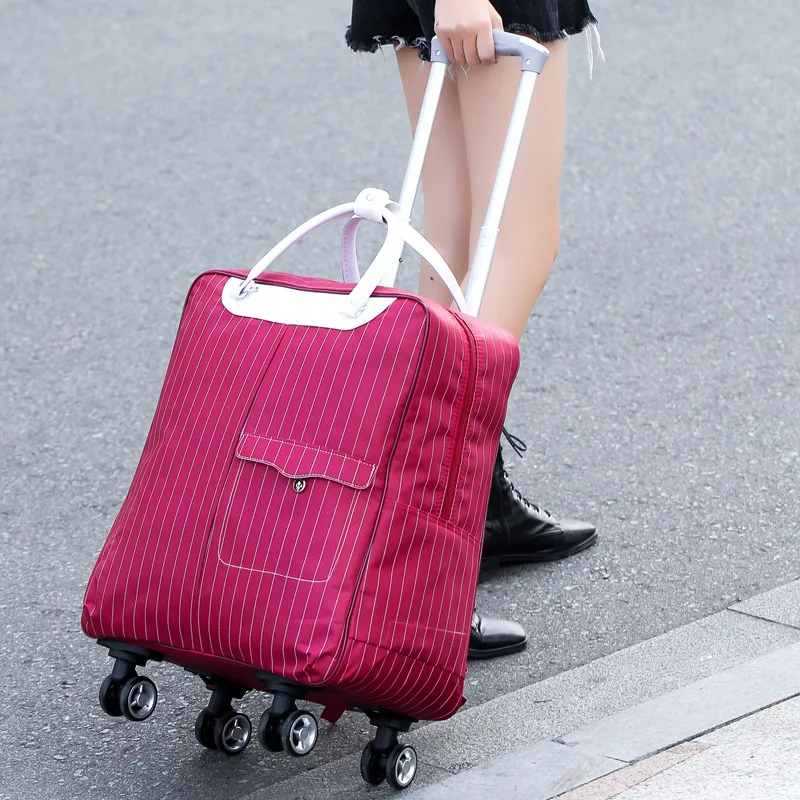 new fashion hot selling female luggage trolley case luggage brand casual solid color luggage suitcase wheeled luggage suitcase free global shipping