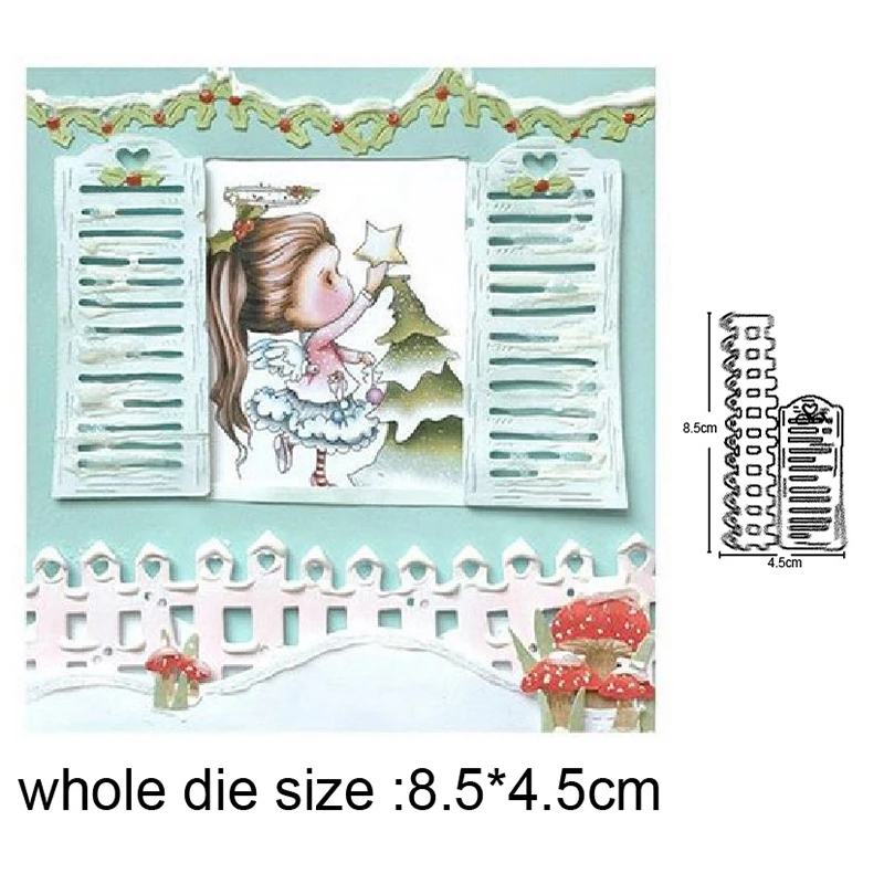 

craft dies Fence Label Frame Cutting Dies Stencils For Greeting Card Making Scrapbooking dies Metal Dies Nouveau Arrivage 2020