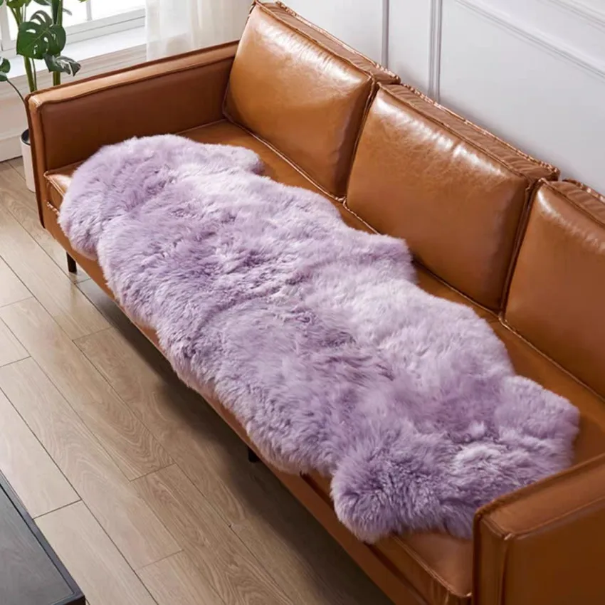 Ковер из овечьей шкуры размер 60*180 см | Дом и сад