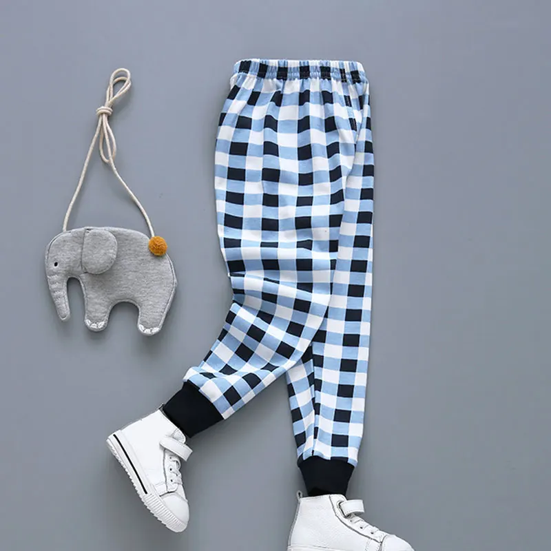 Классические летние леггинсы в полоску с принтом для маленьких детей штаны