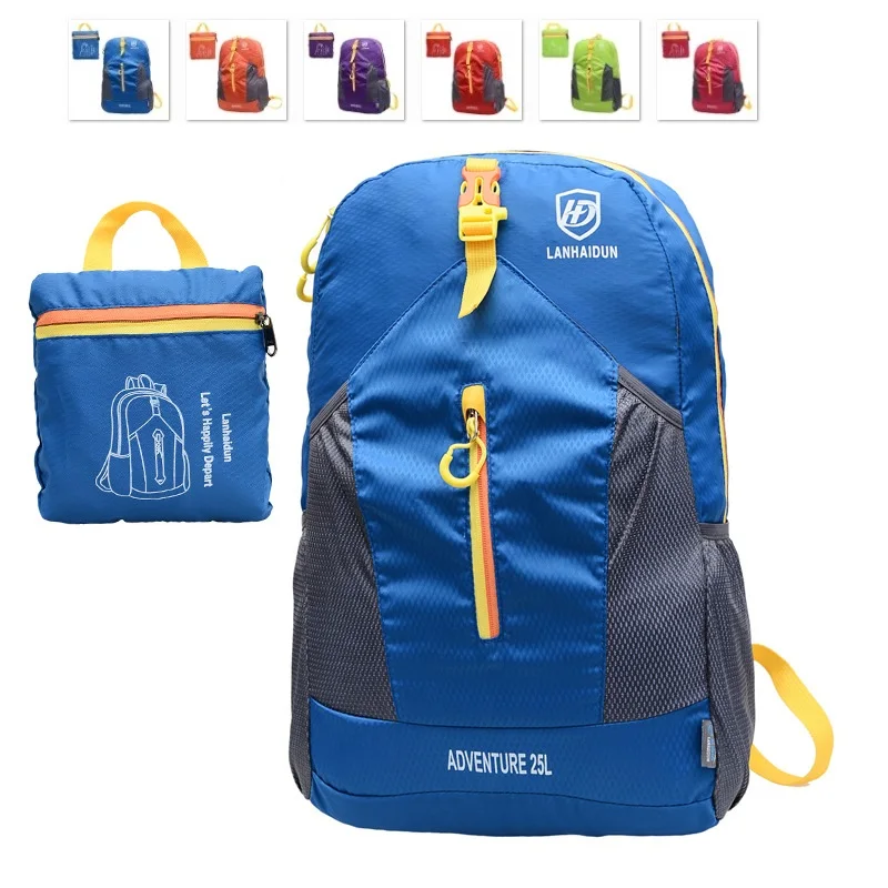 25L складной рюкзак портативные сумки ультралегкие яркие для женщин тренажерного