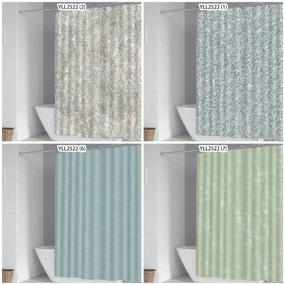 

Camouflage Fabric Shower Curtains Floral Printed Modern Simplicity Abstract Striped Bath Curtain Decoration Bathroom Accessories