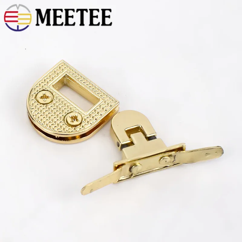 5/10/20 шт. Meetee 21x20 мм женская сумка металлическая застежка поворотный замок врезные