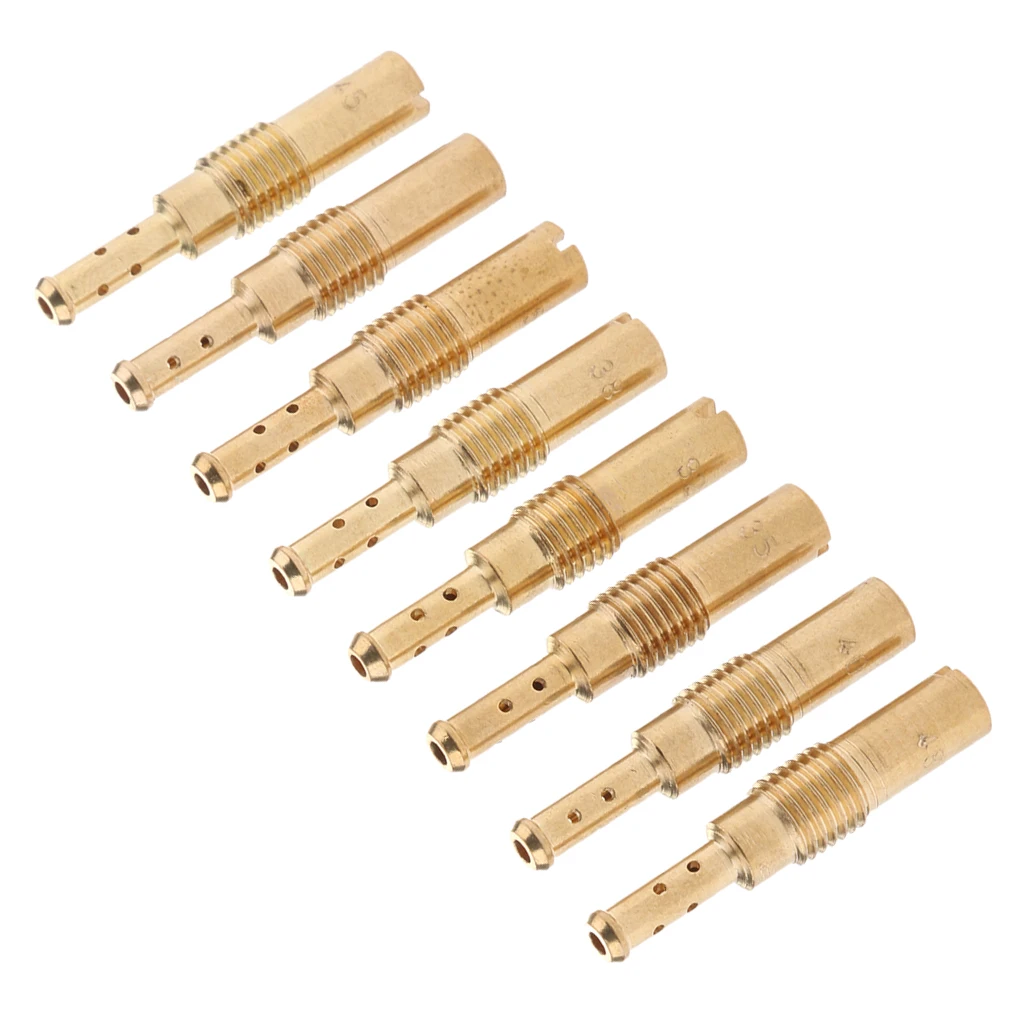 8 шт мотоцикл медленная/Пилот Jet Kit для PWK Keihin OKO CVK 32 35 38 40 42 45 48 50 | Автомобили и