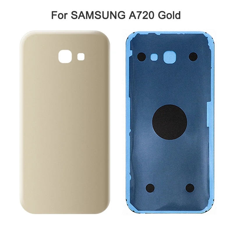 A720 Gold Задняя Батарея сзади Стекло крышка A320 A520 A720 для samsung Galaxy A5 A3 A7 SM-A520F SM-A320F SM-A720F сзади Стекло чехол - Цвет: A720 Gold