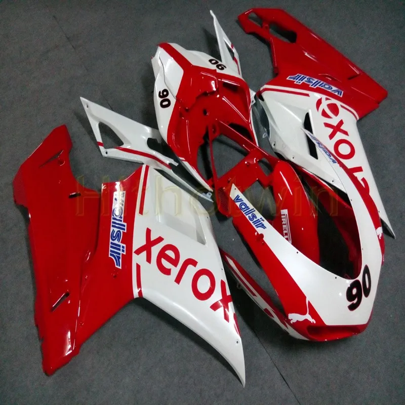 Screws+Custom Injection mold white Motorcycle cowl for 848 1098 1198 2007-2012 ABS fairing M2 | Автомобили и мотоциклы