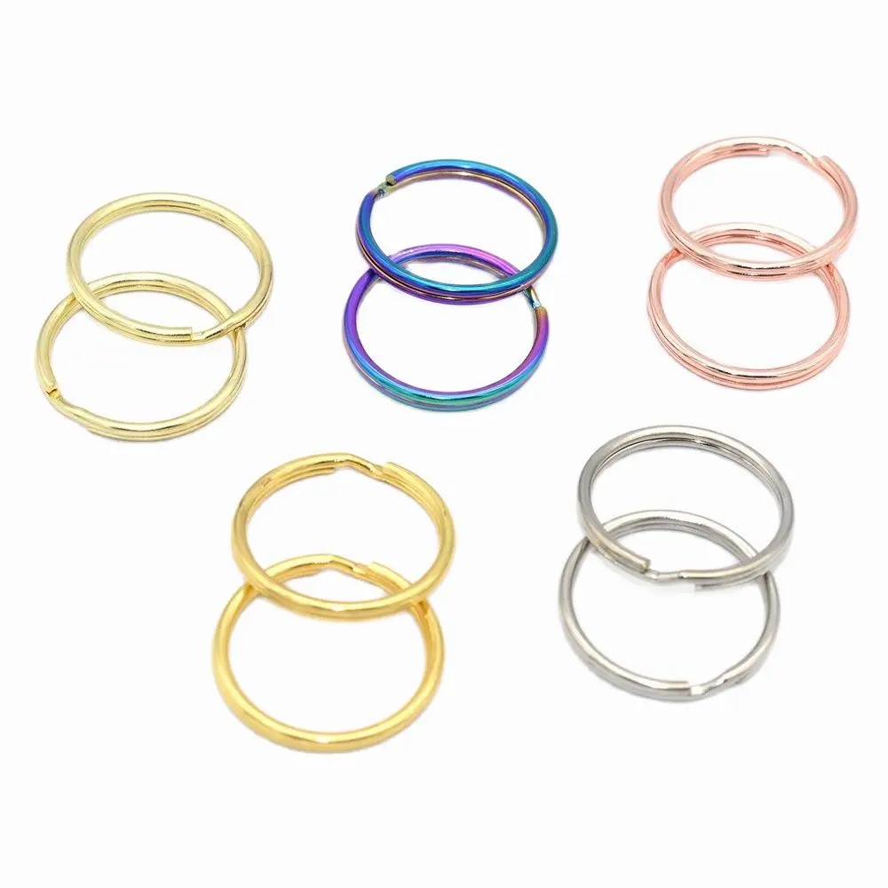 

25mm Key Chain Ring Key Ring Split Ring Jewelry Charm Clasp Supplie Metal Key Ring Pendant Key Fob Hardware for key chain