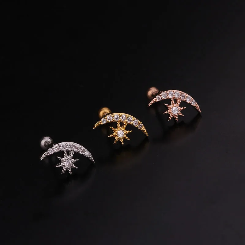 1 шт. милые маленькие серьги каффы из нержавеющей стали|Серьги-гвоздики| |