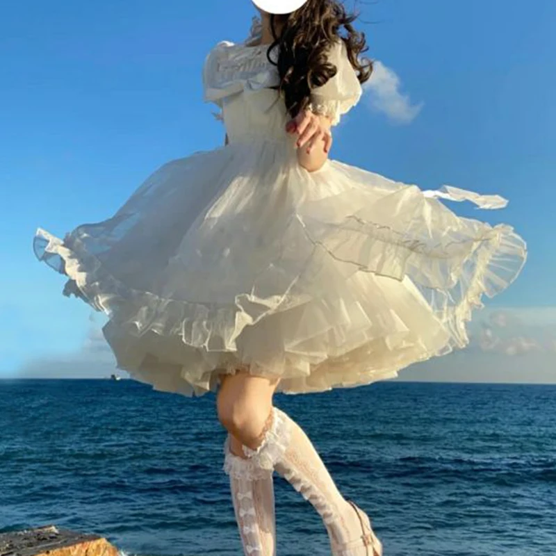 Цветочное платье для девочки мягкая пряжа пышная без косточек подъюбник