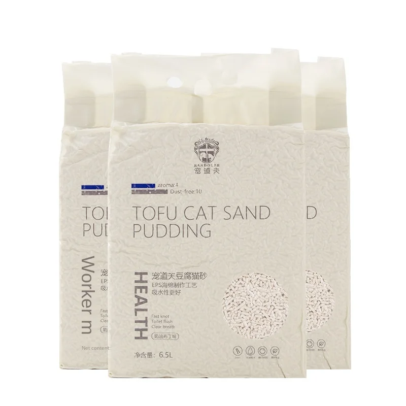 

Tofu Cat Litter 3kg Natural Deodorizing Biodegradable Pet Toilet Litter Formula Dust Free and Odorless Bean Curd Kitty Litter