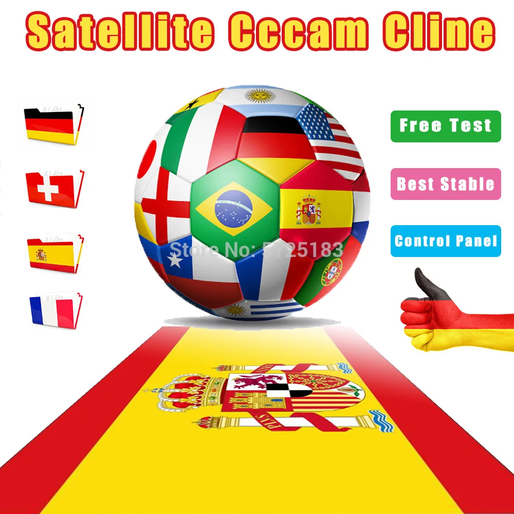 

Spain stable cccam egygold 6/7/8 lines for Europe support Portugal Germany Netherlands is compatible with speaker satellite TV