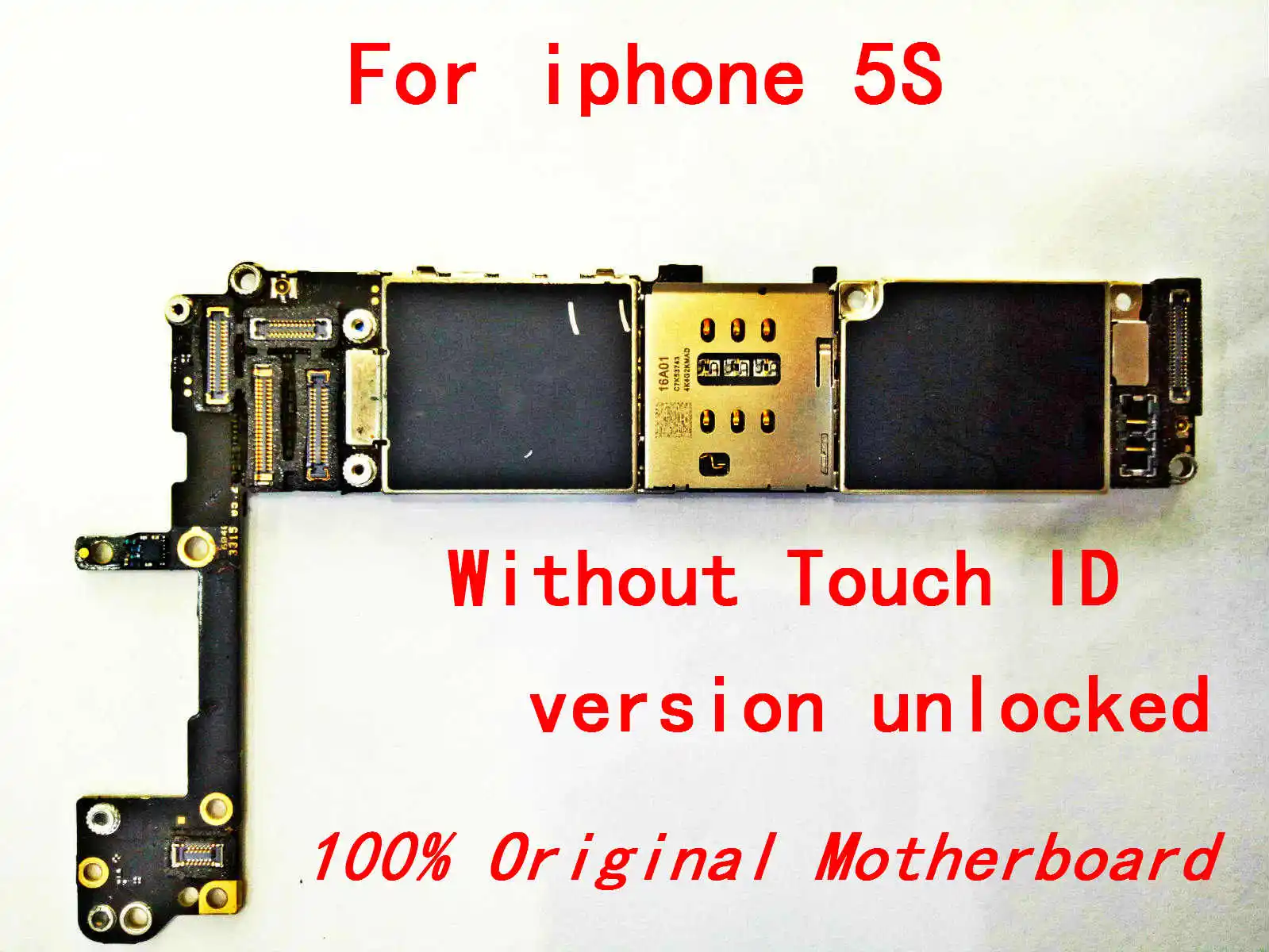 16 Гб For100% для iphone 5S материнская плата для Apple iphone 5S 16 Гб без сканера отпечатков пальцев и разблокирован материнскую плату+ инструмент
