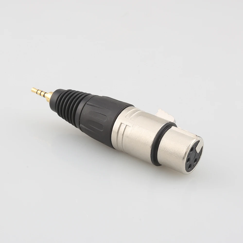 HIFI 2.5/3.5/4.4/6.35mm Male to 4Pin Balanced XLR Female Reference Adapter Connector Gold Plated Pure Adapter Use for Home Audio