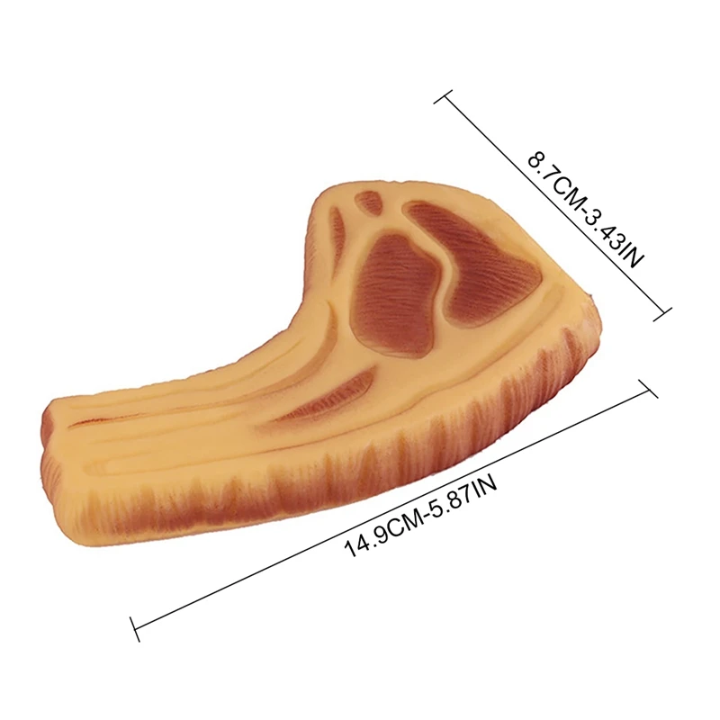 Fake Meat Squeaky Toy Creative Bite-proof Rubber Food Dog Chewing Simulation Sound Bite Legendog |