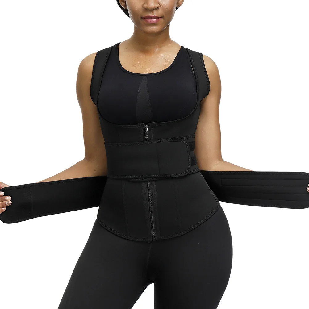 Feelingirl неопрен Body Shaper Для женщин талии тренер 9 стальные косточки, под бюст Корректирующее белье для похудения жилет Мужская портупея спортивные Сауна Топ