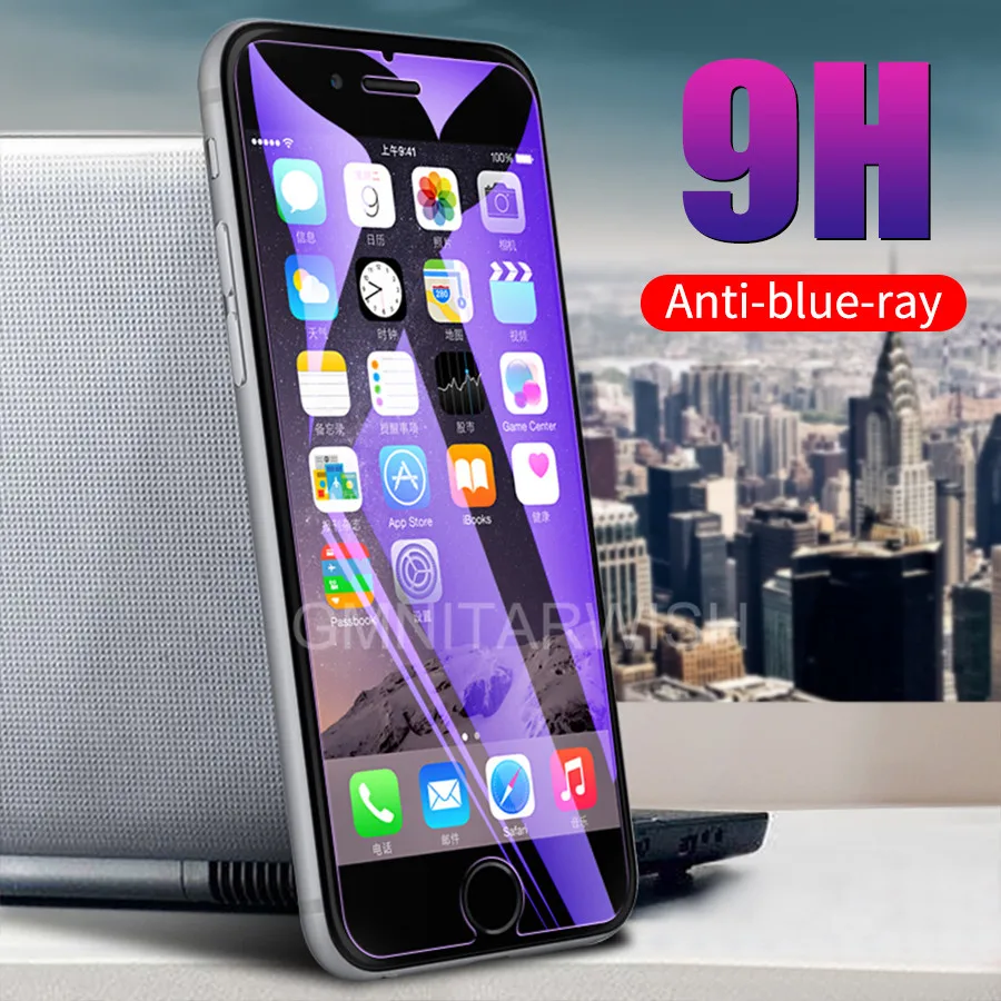9H анти УФ Фиолетовый Синий свет отпечатков пальцев закаленное стекло для iPhone 11 Pro